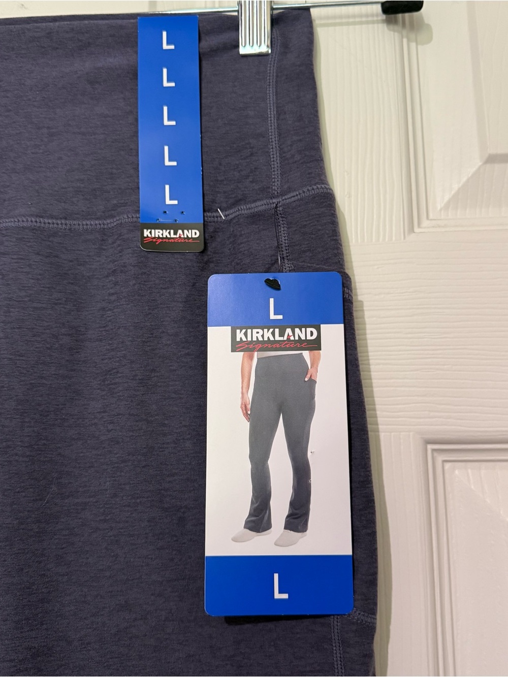 Kirkland Signature Women's Stretch Brushed Mini-Flare Pants, Purple, Size Large